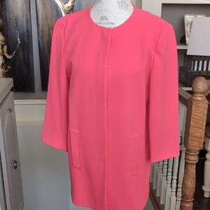 Zara Women's Coral Pink Jacket P2P 21.5 L 31 NWOT